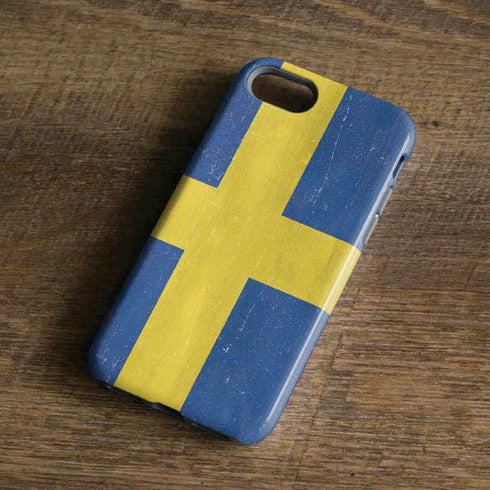 Sweden Flag Distressed iPhone 8 Pro Case